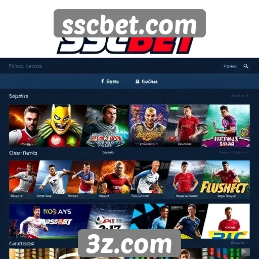 Análise da oferta de jogos no site sscbet
